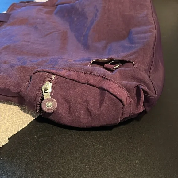 Kipling purple/plum Tote Bag with Front Pocket - Picture 8 of 10